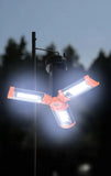 Porodo Lifestyle 9000mAh Work Lantern Foldable Multi-Mode LED Light with Tripod Base & Hook - Orange
