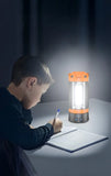 Porodo Lifestyle 9000mAh Work Lantern Foldable Multi-Mode LED Light with Tripod Base & Hook - Orange