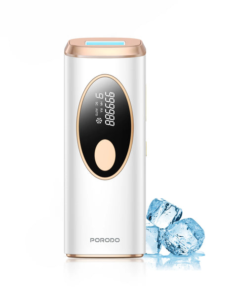 Porodo Lifestyle IPL Hair Removal Device with 9 Energy Levels & Cooling Technology - White