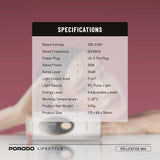 Porodo Lifestyle IPL Hair Removal Device with 9 Energy Levels & Cooling Technology - White