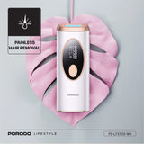 Porodo Lifestyle IPL Hair Removal Device with 9 Energy Levels & Cooling Technology - White