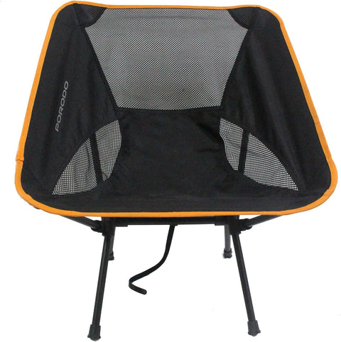 Porodo Lifestyle Mesh Fabric Comfort Camping Chair with Handy Storage Pouch - 120KG Max Load
