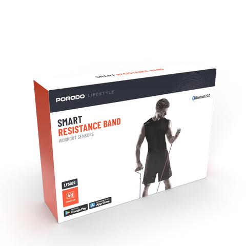Porodo Lifestyle Smart Resistance Band - Grey