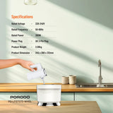 Porodo Lifestyle Spill-Proof Dual Mode Mixer - White/Silver