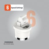Porodo Lifestyle Spill-Proof Dual Mode Mixer - White/Silver