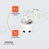 Porodo Lifestyle Spill-Proof Dual Mode Mixer - White/Silver