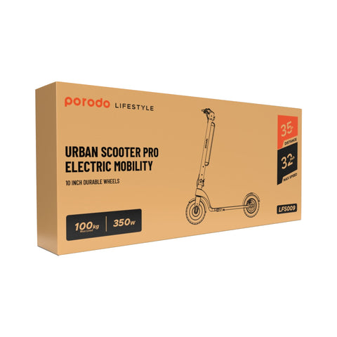 Porodo Urban Scooter Pro Electric Scooter – Black