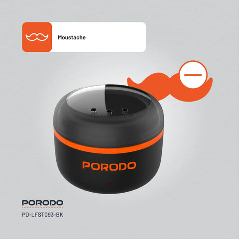 Porodo Lifestyle Wax Warming Hair Removal Kit with Mini Warmer, Quick Melt & Type-C Charging