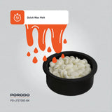 Porodo Lifestyle Wax Warming Hair Removal Kit with Mini Warmer, Quick Melt & Type-C Charging