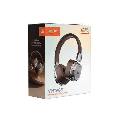Porodo, Soundtec Vintage Wireless ENC Headphone