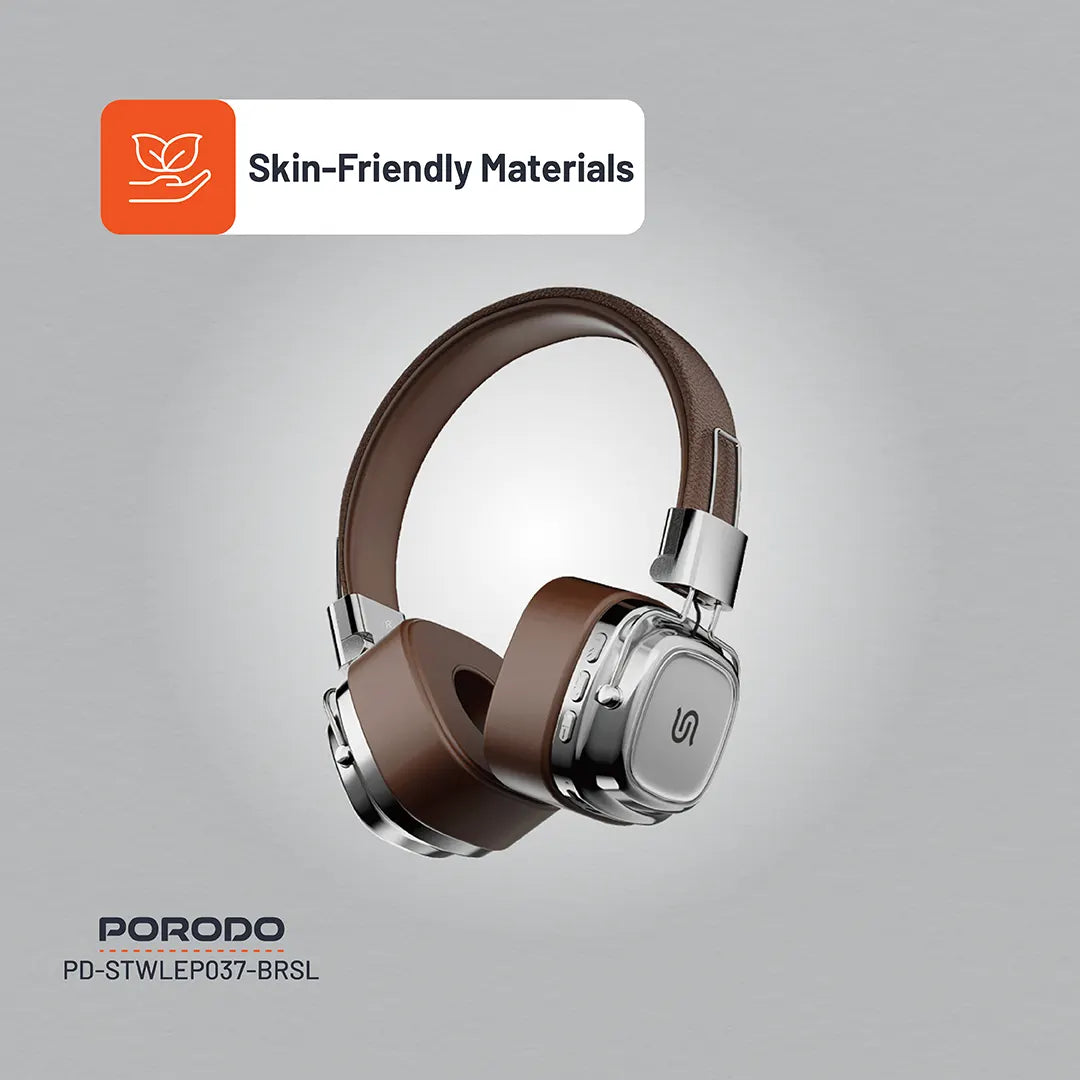 Porodo, Soundtec Vintage Wireless ENC Headphone Porodo, Soundtec Vintage Wireless ENC Headphone