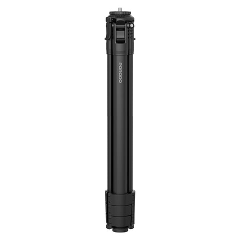 Porodo Ultra-Light Aluminum Tripod with 360° Rotation & Telescopic Design - Black