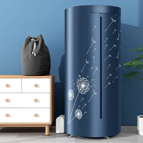 Portable Foldable Clothes Dryer Rack with 1000W PTC Heating, 360° Hot Air Circulation, 4 Timer Modes & 12 Kg Load Capacity