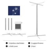 Portable Foldable Clothes Dryer Rack with 1000W PTC Heating, 360° Hot Air Circulation, 4 Timer Modes & 12 Kg Load Capacity