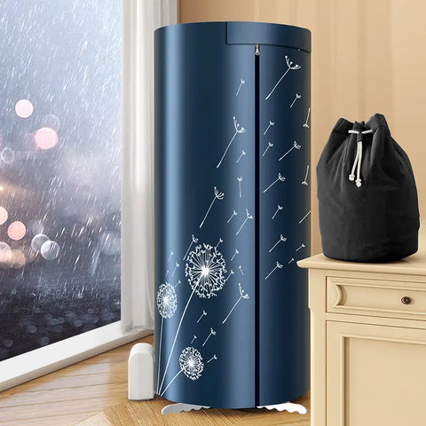Portable Foldable Clothes Dryer Rack with 1000W PTC Heating, 360° Hot Air Circulation, 4 Timer Modes & 12 Kg Load Capacity