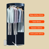 Portable Foldable Clothes Dryer Rack with 1000W PTC Heating, 360° Hot Air Circulation, 4 Timer Modes & 12 Kg Load Capacity