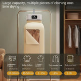 Portable Mini Clothes Dryer with Fast PTC Heating, Foldable Cabinet Design, Touch Control & 360° Hot Air Drying - 600W