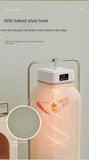 Portable Mini Clothes Dryer with Fast PTC Heating, Foldable Cabinet Design, Touch Control & 360° Hot Air Drying - 600W
