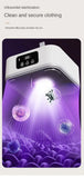 Portable Mini Clothes Dryer with Fast PTC Heating, Foldable Cabinet Design, Touch Control & 360° Hot Air Drying - 600W
