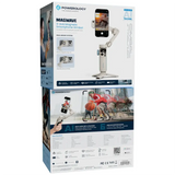 Powerology Magwave 3-Axis Magnetic Smartphone Gimbal – Pro Stabilization & Smart Controls, White