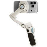 Powerology Magwave 3-Axis Magnetic Smartphone Gimbal – Pro Stabilization & Smart Controls, White