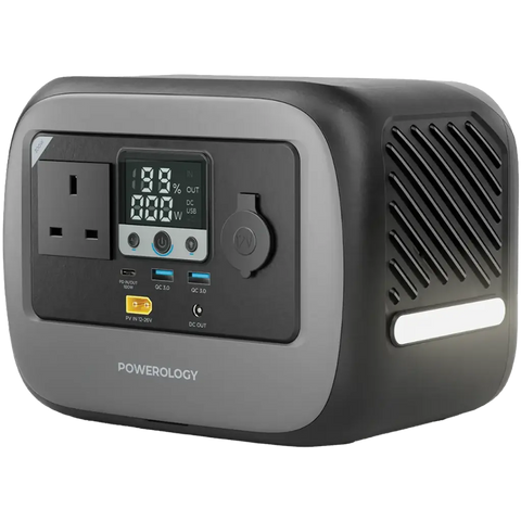 Powerology, Pater I Portable Power Station 300W with Multi-Device Charging - Gray