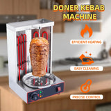 Professional Electric Vertical Shawarma & Doner Kebab Rotisserie Grill Machine with 360° Rotation & Adjustable Temperature - 2800W