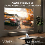 Promate, Beamer-250R Wireless LCD Projector 1080P with 4K Support, Android 13 & Built-In Speakers