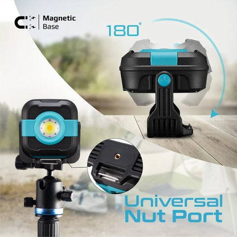 Promate, CampMate-3 1200lm Camping Light with 9000mAh Power Bank, SOS & Dual Light Modes