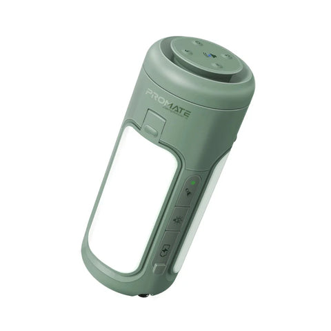 Promate CampMate-4 4-in-1 Camping Kit – LED Light, 6000mAh Power Bank, Bluetooth Speaker & SOS Torch