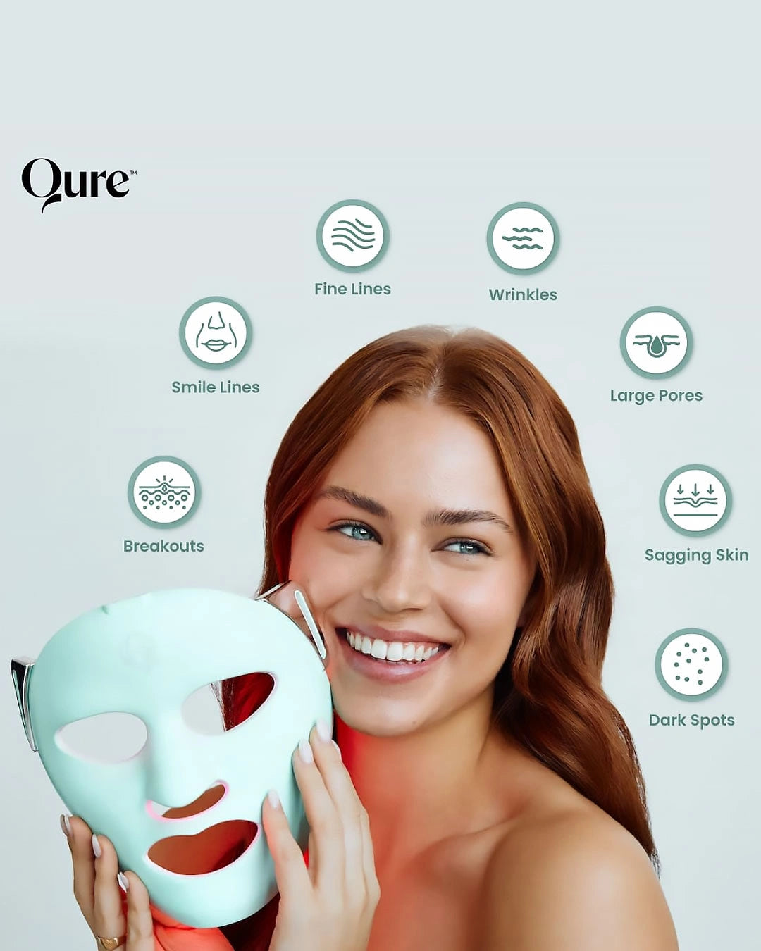 Qure MJ03 Rejuvalight Pro Face Wear Mask Qure MJ03 Rejuvalight Pro Face Wear Mask