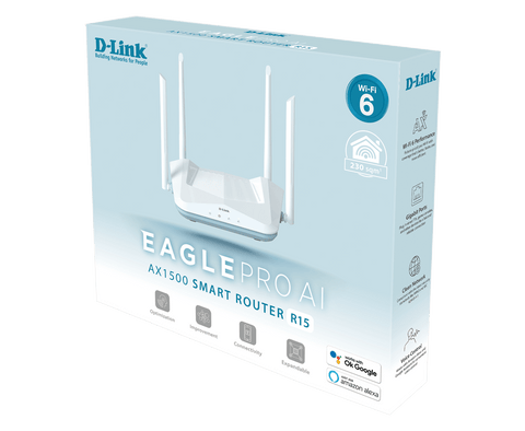 D-Link, AX1500 Smart Router, Wi-Fi 6 Dual Band