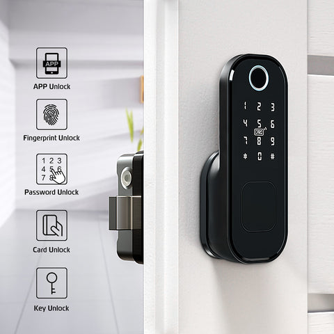 Gopeta VD08, TTLock Smart Outdoor Lock for Metal Gates, Fingerprint, RFID & App Control