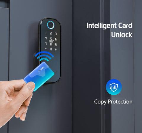 Gopeta VD08, TTLock Smart Outdoor Lock for Metal Gates, Fingerprint, RFID & App Control