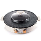 RAF 2-in-1 Electric BBQ Grill & Hot Pot with 38CM Non-Stick Cooking Plate, 2L Capacity & Dual Temperature Control - 1600W (R.5477)
