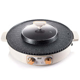 RAF 2-in-1 Electric BBQ Grill & Hot Pot with 38CM Non-Stick Cooking Plate, 2L Capacity & Dual Temperature Control - 1600W (R.5477)