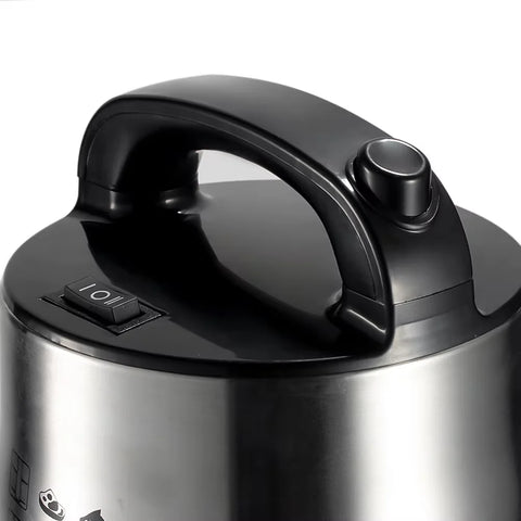 RAF Stainless Steel Food Processor & Chopper 6L with Quad Blade System for Blending & Grinding - 1600W