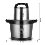 RAF Stainless Steel Food Processor & Chopper 6L with Quad Blade System for Blending & Grinding - 1600W