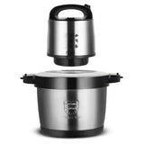 RAF Stainless Steel Food Processor & Chopper 6L with Quad Blade System for Blending & Grinding - 1600W