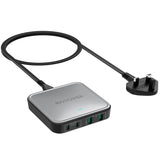 Ravpower RP-PC1042, 4-port Portable Desktop Charger, 100W, - Black