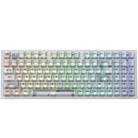 Redragon K628CT, Pollux Pro RGB 75%, USB-C Wired, BT, 2.4 GHz Wireless Gaming Keyboard - Translucent Crystal Switch