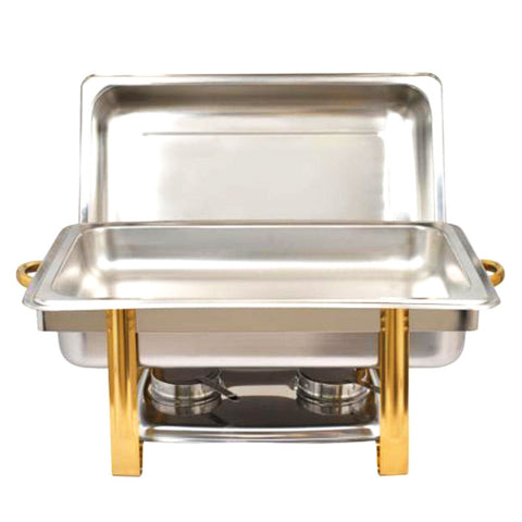 Rectangular Gold Full Size Chaffer - 8.5L