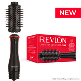 Revlon, One-Step Volumiser Plus – 30% Smaller Oval Brush, Titanium Ceramic Tourmaline, Ionic Technology – Smooth, Voluminous Hair