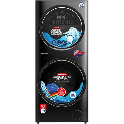 Admiral Washer Dryer 5Kg/10-7Kg Inverter Dark Silver