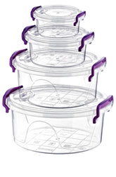 Plast Art Bonny Box Round 4pcs Set