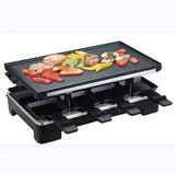 SOKANY Raclette Table Grill with 8 Non-Stick Individual Pans for Grilling Meat, Vegetables & Cheese Melting - 1600W