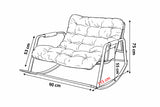SOMA Cloud Lounge Rocking Chair – Camel