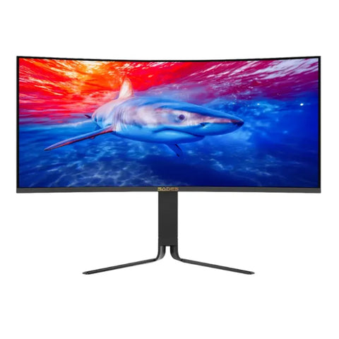 Sades BL-Shark 34" WQHD (3440x1440) 200Hz Refresh Rate, 0.5 Response Time, HDMI 2.1, VA Curved Gaming Monitor - Black