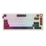 Sades Phantom Wolf 75 Ultra Compact 75% Tri Mode connection Mechanical Keyboard With Premium Aluminum Knob - Bordeaux Red