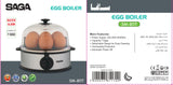 Saga Egg Boiler 7-Egg Capacity with Auto Shut-Off & Buzzer Alarm - SM-8117